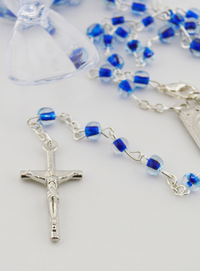 Rosario Bambino Perle Blu Confezione Caramella (pic 3)