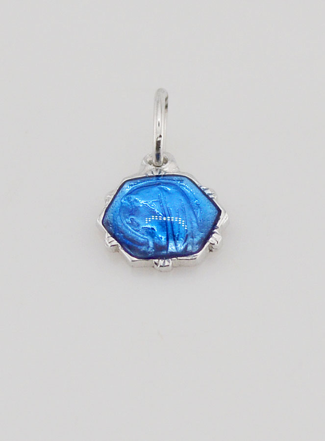 Medaglia Vergine Maria - Blu (pic 2)
