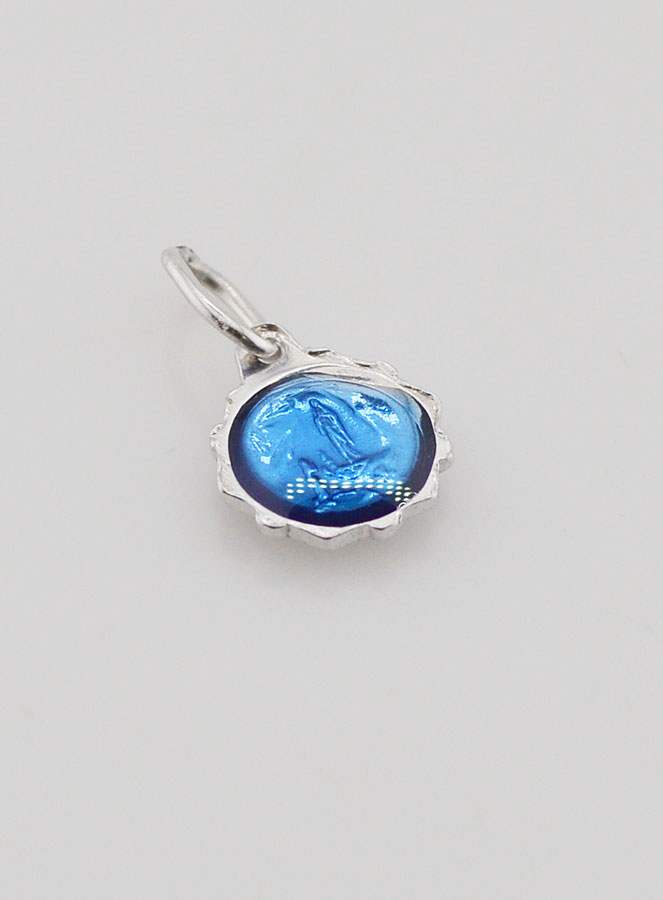 Medaglia Vergine Maria - Blu (pic 4)