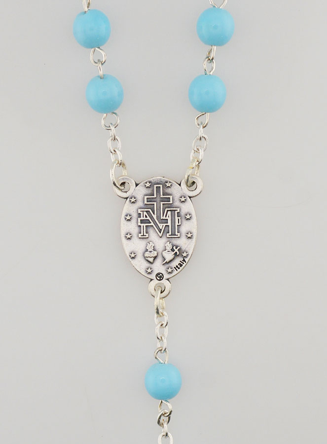 Rosario in Perle di Vetro- Blu (pic 4)