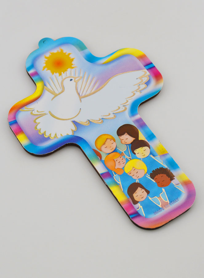 Croce in Legno Bambino - Fuoco dello Spirito Santo (pic 3)