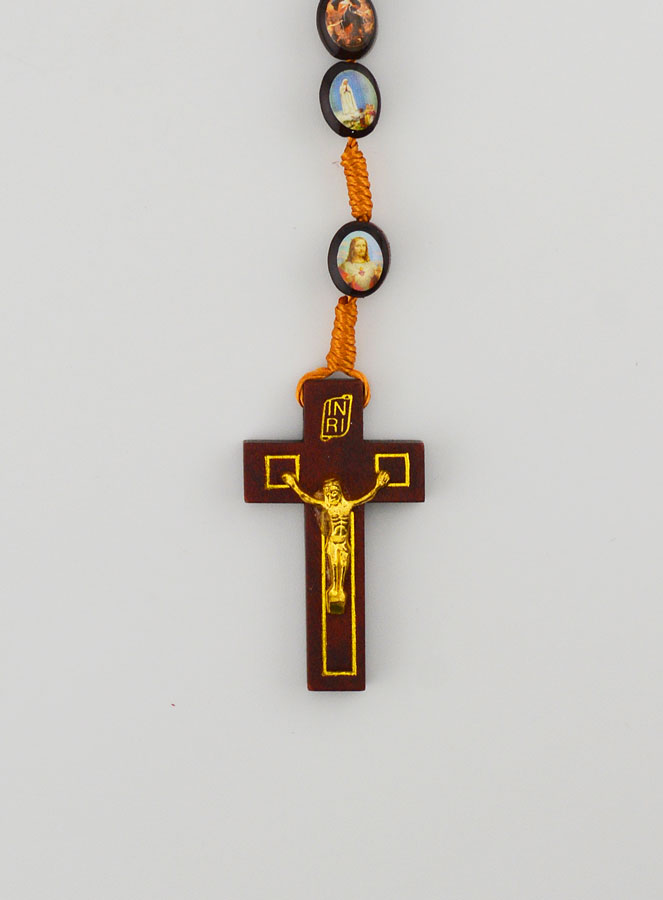 Rosario della Vergine Miracolosa in Legno - 60 cm (pic 3)