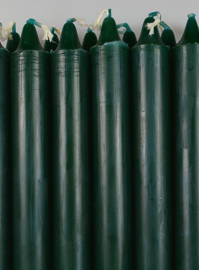 12 Candele di Preghiera Tinte Massa Verde Scuro (pic 3)
