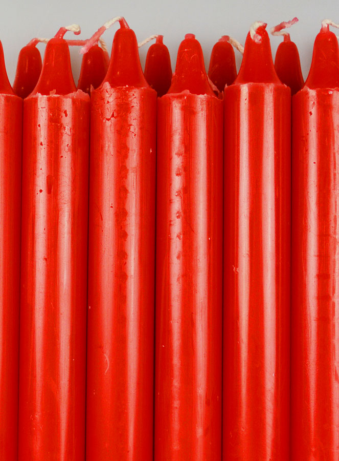 12 Candele di Preghiera Tinte Massa Rosso (pic 3)