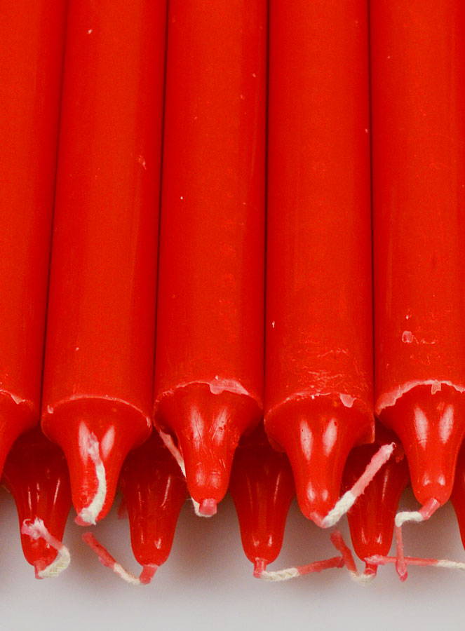 12 Candele di Preghiera Tinte Massa Rosso (pic 4)