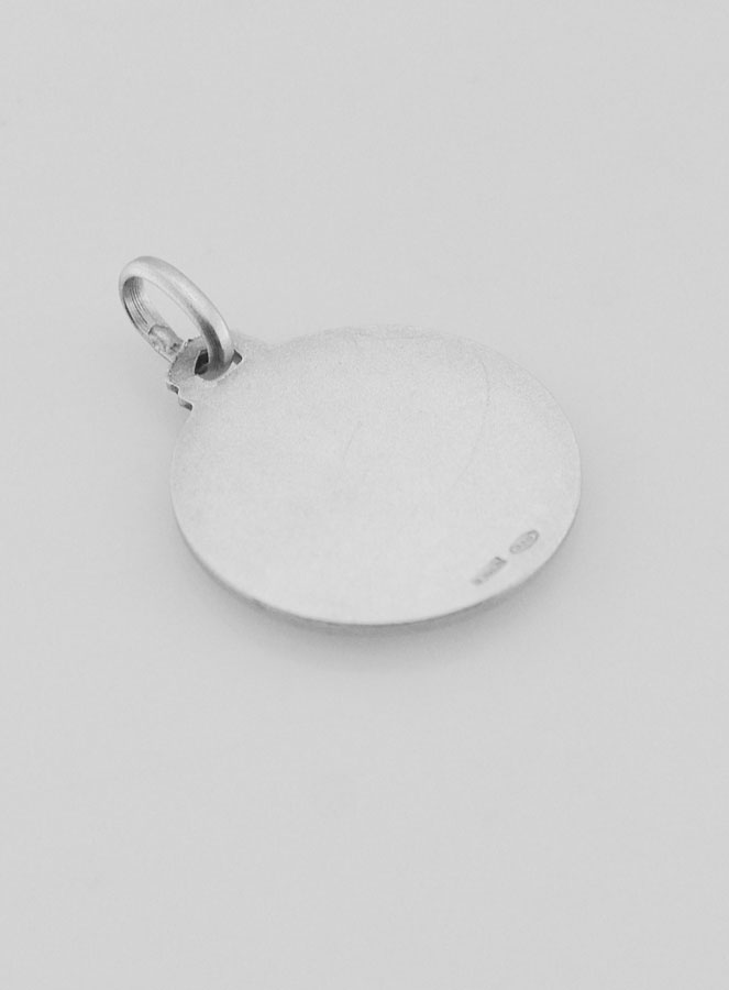 Medaglia Sacro Cuore di Gesù in Argento Puro - 18mm (pic 4)