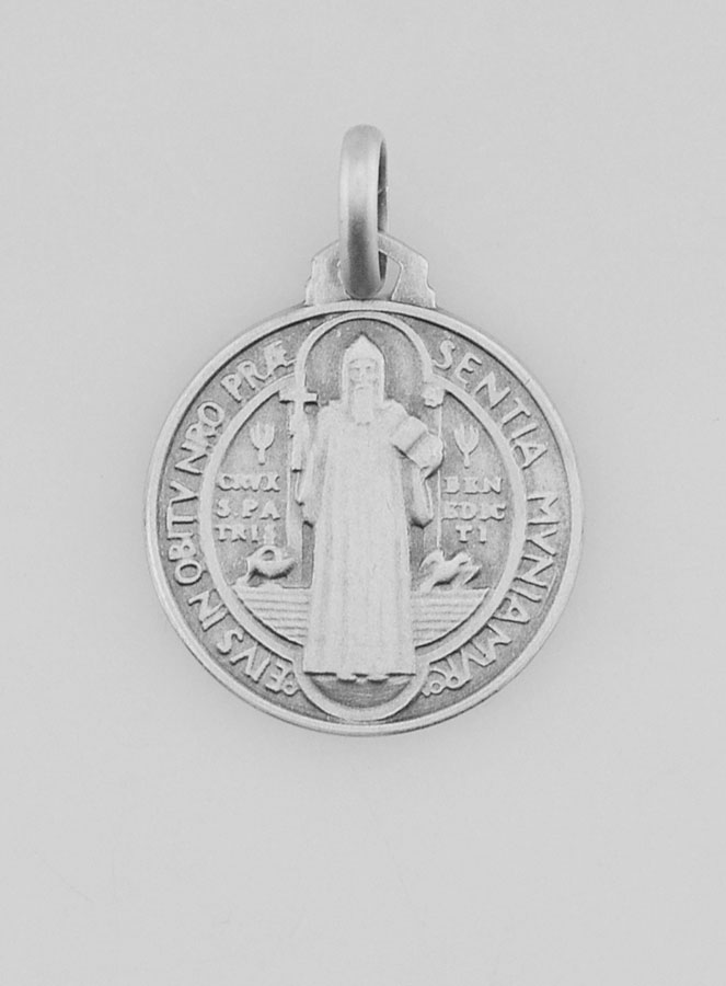 Medaglia San Benedetto in Argento Puro - 16mm (pic 3)