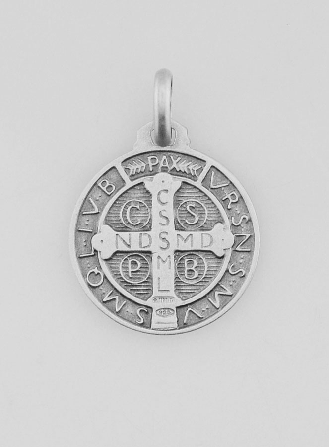 Medaglia San Benedetto in Argento Puro - 16mm (pic 4)