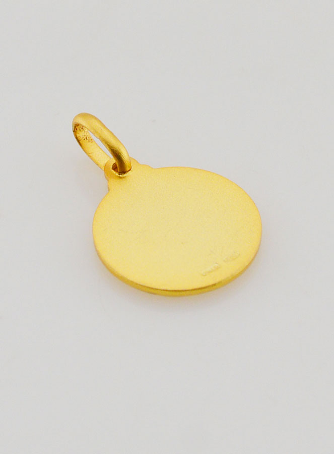 Medaglietta Sacro Cuore di Gesù Placcato Oro - 14mm (pic 4)