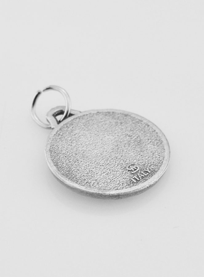 Medaglia San Cristoforo in Metallo Argentato - 18 mm (pic 4)