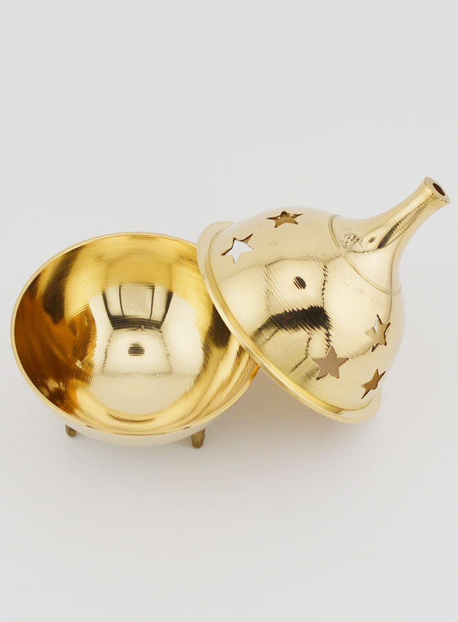 Turibolo Incensiere Chiesa - Brucia Incenso su Base - 9cm (pic 3)