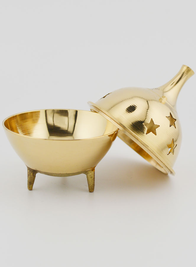 Turibolo Incensiere Chiesa - Brucia Incenso su Base - 9cm (pic 4)