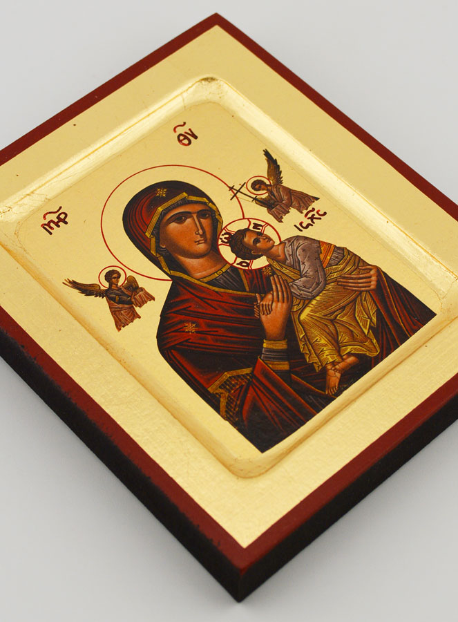 Icona Nostra Signora del Perpetuo Soccorso - Foglia d'Oro - 12 cm (pic 3)
