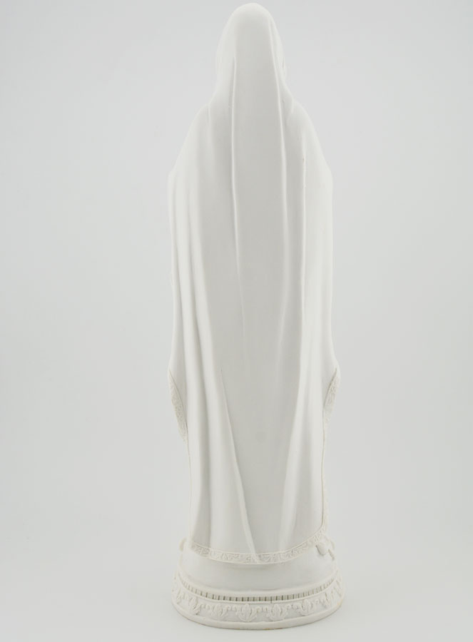 Statua Madonna di Lourdes col Rosario - 30 cm (pic 4)