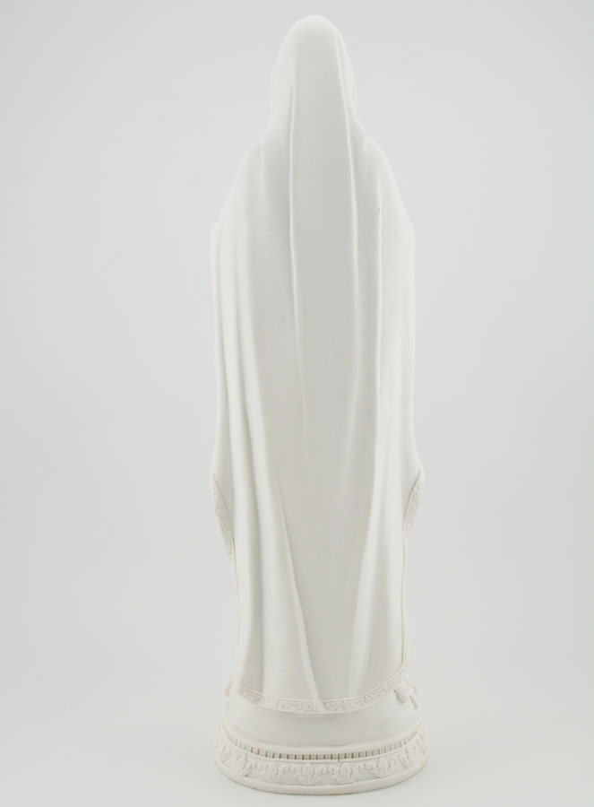 Statua Madonna di Lourdes col Rosario dorato - 30 cm (pic 4)