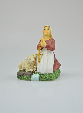 Statua di Santa Bernadette Soubirous - 10 cm (pic 1)