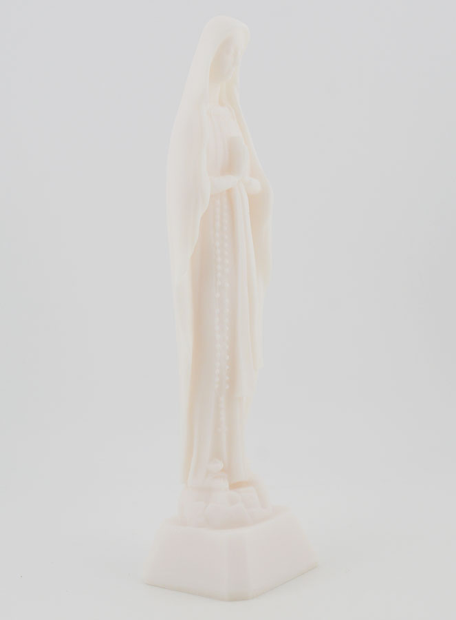 Statua Madonna di Lourdes in alabastro - 16 cm (pic 3)