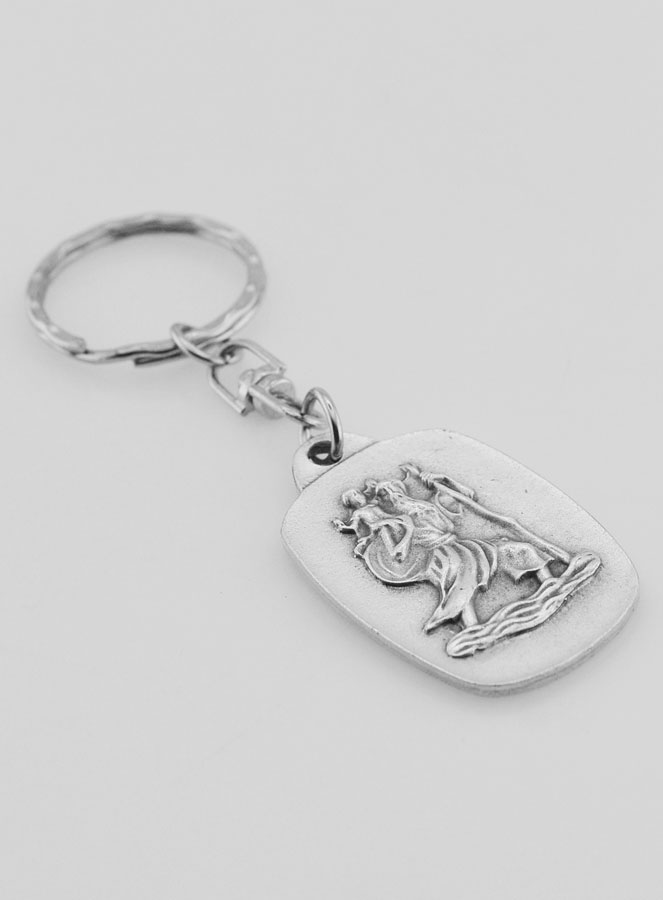 Portachiavi San Cristoforo - Santo Patrono dei Viaggiatori 3cm (pic 4)