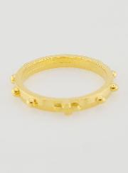 Anello Religioso Rosario Dorato - Taglia 54