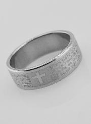 Anello Religioso Preghiera del Padre Nostro Taglia 63