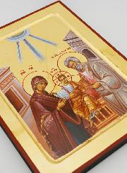 Icona Bizantina Santa Famiglia di Nazareth - 22 cm
