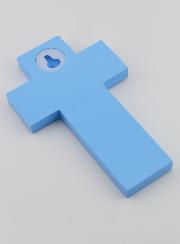 Croce in Legno Bambini del Mondo Blu