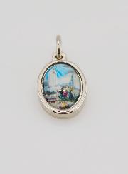 Medaglia Nostra Signora di Fatima Argentata - 14 mm