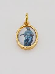 Medaglia Nostra Signora Vergine Nera Dorata - 14 mm