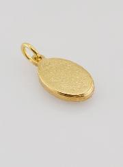 Medaglia Nostra Signora Vergine Nera Dorata - 14 mm