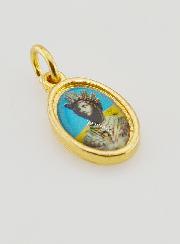 Medaglia Nostra Signora di la Salette Dorata - 14 mm