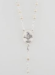 Rosario Prima Comunione Argentato + Medaglia Eucaristica