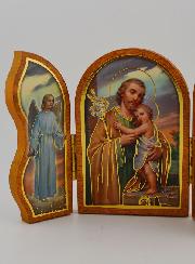 Icona Trittico San Giuseppe - 12 cm