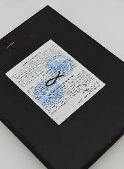 Icona Religiosa Bizantina Vergine della Tenerezza col velo blu - 17 cm