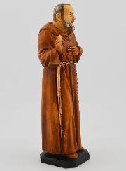 Statua policroma dipinta a mano Padre Pio - 15 cm