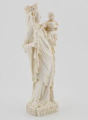 Statua Madonna di Parigi - Colore avorio - 14 cm