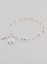 Bracciale Rosario in Perle d'Argento 6mm