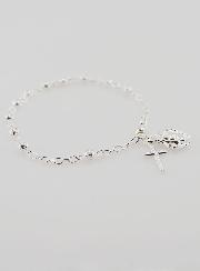 Bracciale Rosario in Perle d'Argento 4mm