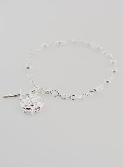 Bracciale Rosario in Perle d'Argento 4mm