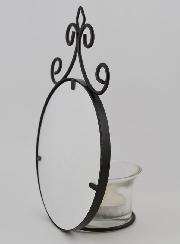 Candeliere Icona Nostra Signora di Lourdes e Basilica - 18 cm