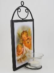Icona Candeliere Angelo Custode Protettore della Culla - 18 cm