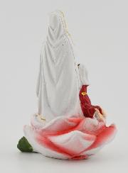 Statua Madonna di Lourdes e Santa Bernadette - 9 cm