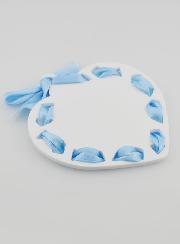 Icona Angelo Custode Azzurra - Regalo di Battesimo Bambino - 11 cm