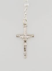 Rosario di Lourdes in Perle di Madreperla Bianca con Fermaglio