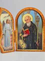 Icona Trittico San Benedetto - 12 cm