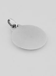 Medaglia Vergine del Bambino dei Fiori in argento massiccio - 18 mm