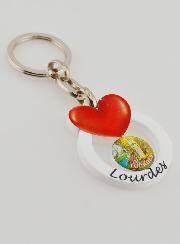 Portachiavi Nostra Signora di Lourdes -Cuore d'Amore della Vergine