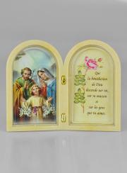 Icona Dittico Santa Famiglia + Preghiera di Benedizione