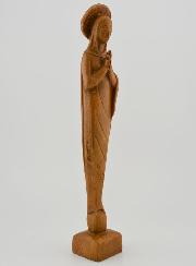 Statua Madonna della Preghiera - Colore legno - 24 cm