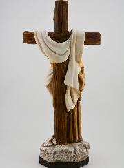 Statua Crocifissione con San Francesco - 30 cm