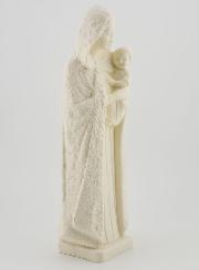 Statua Madonna con Gesù Bambino - Colore avorio - 25 cm
